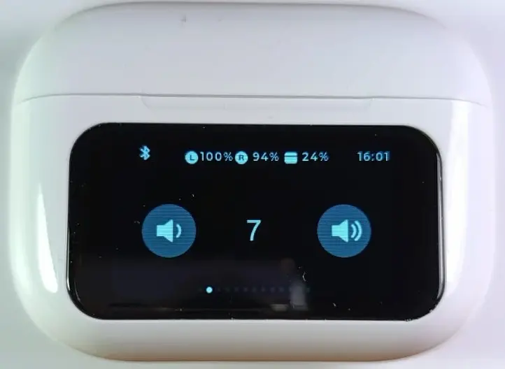 Беспроводные наушники с сенсорным экраном MIVO MT-15_Настройка громкости