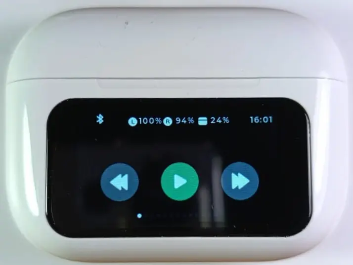 Беспроводные наушники с сенсорным экраном MIVO MT-15_плеер