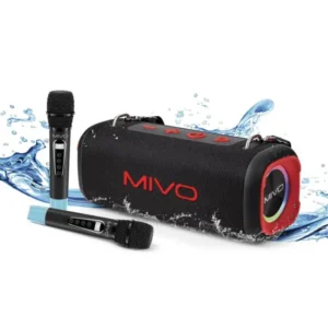 Портативная Bluetooth-колонка Mivo M65: пиковая мощность 150 Вт, RGB, IPX6, 10000 мАч — доставка по Королеву